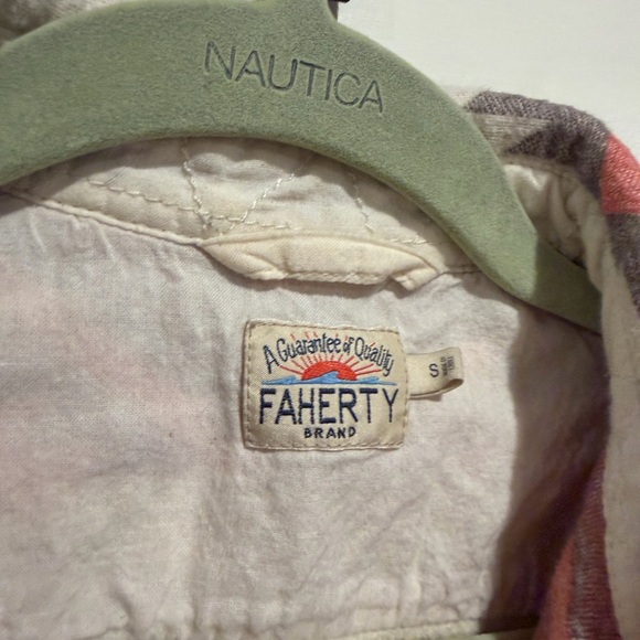 Faherty Brand Tribal Patterned Button-Up Jacket - Picture 2 of 3